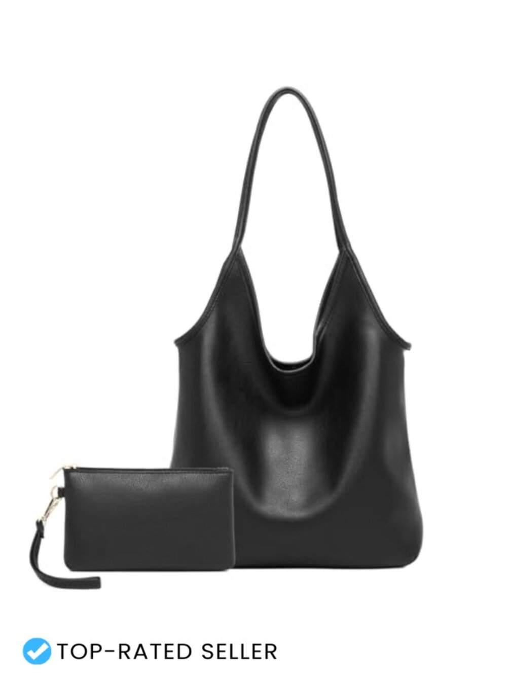 Large Slouchy Hobo Bag Women Faux Leather Shoulder Purse 13" Laptop